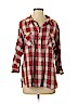 Haute Hippie 100% Cotton Red 3/4 Sleeve Button-Down Shirt Size S - photo 1