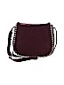 Urban Expressions Burgundy Leather Shoulder Bag One size - photo 1
