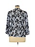 Ann Taylor LOFT Blue 3/4 Sleeve Blouse Size L - photo 2