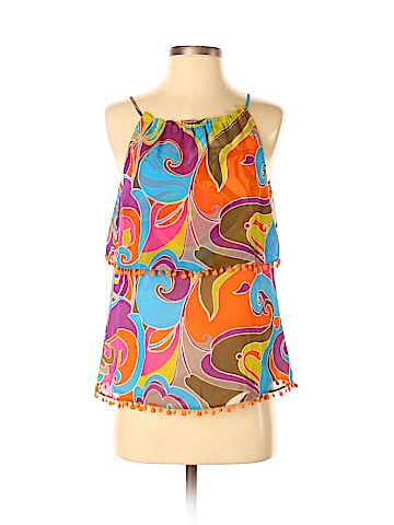 Trina Turk Sleeveless Silk Top (view 1)