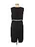 Ann Taylor 100% Polyester Black Casual Dress Size 14 (petite) - photo 2