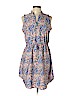 Indulge 100% Polyester Blue Casual Dress Size L - photo 1