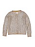 Gymboree 100% Cotton Metallic Tan Cardigan Size 7 - photo 1