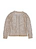 Gymboree 100% Cotton Metallic Tan Cardigan Size 7 - photo 2
