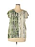 Cj Banks Ivory Short Sleeve Top Size 1X - photo 1