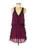BECCA® by Rebecca Virtue 100% Rayon Purple Casual Dress Size L - photo 1