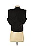Max Mara 100% Linen Black Sleeveless Blouse Size 8 - photo 2
