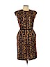 Giambattista Valli 100% Cotton Brown Cocktail Dress Size EU (FR) 42 / US 10 - photo 1