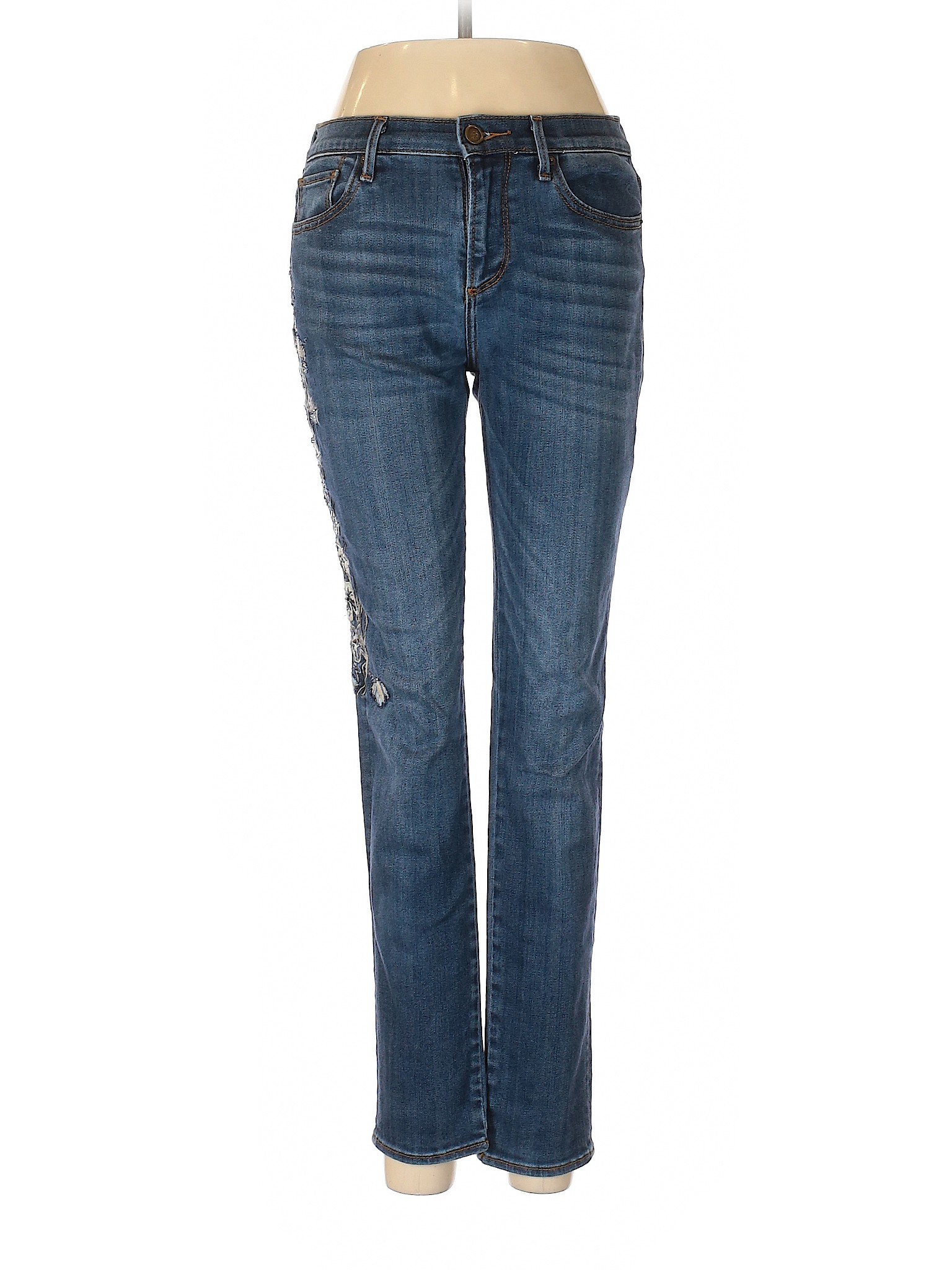 Driftwood Solid Blue Jeans 26 Waist - 75% off | thredUP