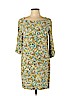 J.jill 100% Rayon Green Casual Dress Size 12 (petite) - photo 1