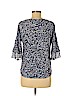 Roz & Ali Blue 3/4 Sleeve Top Size M (petite) - photo 2