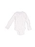 Gerber 100% Cotton Solid White Long Sleeve Onesie Size Newborn - photo 2