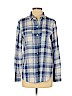 Old Navy 100% Cotton Blue Long Sleeve Button-Down Shirt Size S (petite) - photo 1