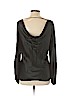 Worth New York 100% Silk Black Long Sleeve Silk Top Size 10 - photo 2