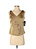 Dana Buchman 100% Nylon Gold Sleeveless Blouse Size 4 (petite) - photo 1