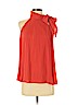 H&M 100% Polyester Red Sleeveless Blouse Size 6 - photo 1