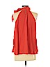 H&M 100% Polyester Red Sleeveless Blouse Size 6 - photo 2
