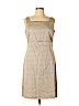 Ann Taylor 100% Cotton Tan Casual Dress Size 12 - photo 1