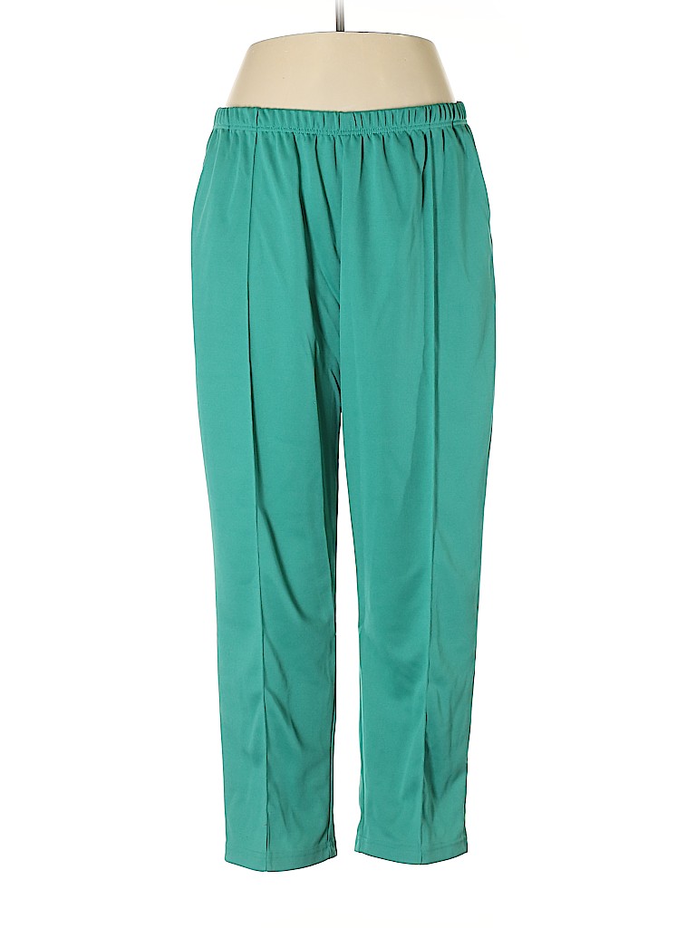 Sara Morgan for Haband 100% Polyester Solid Teal Casual Pants Size 20 ...