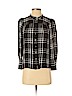 Ann Taylor LOFT 100% Rayon Black 3/4 Sleeve Button-Down Shirt Size S (petite) - photo 1