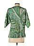 Talbots Green 3/4 Sleeve Silk Top Size P (petite) - photo 2