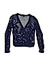 Gap 100% Cotton Solid Blue Cardigan Size 12 - photo 1