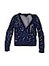Gap 100% Cotton Solid Blue Cardigan Size 12 - photo 2