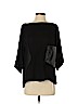 Zara 100% Polyester Black 3/4 Sleeve Blouse Size S - photo 1