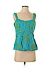 Nanette Lepore 100% Cotton Blue Sleeveless Blouse Size 10 - photo 1