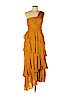 Barneys New York 100% Polyester Yellow Cocktail Dress Size 10 - photo 1