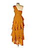 Barneys New York 100% Polyester Yellow Cocktail Dress Size 10 - photo 2