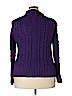 Lands' End 100% Cotton Purple Cardigan Size 18 - 20 - photo 2