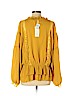 Lumiere 100% Polyester Yellow Long Sleeve Blouse Size S - photo 2