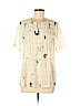 Unbranded Ivory Short Sleeve Blouse Size M - photo 1