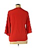 H&M 100% Polyester Red 3/4 Sleeve Blouse Size 16 - photo 2