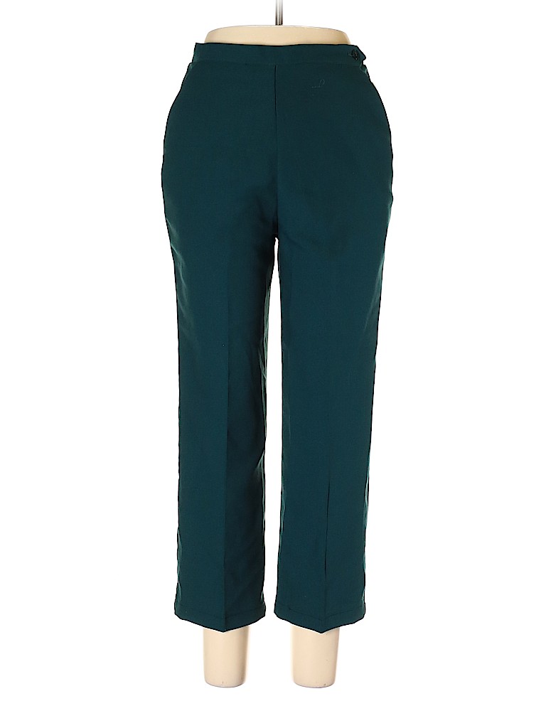 DonnKenny Classics 100% Polyester Solid Green Casual Pants Size 12 - 70 ...