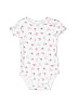Carter's 100% Cotton White Short Sleeve Onesie 6-9 MO / 9 MO - photo 1