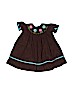 Shrimp & Grits Kids 100% Cotton Brown Dress 9-12 MO / 12 MO - photo 1