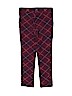 H&M Checkered-gingham Burgundy Casual Pants Size 4-5 - photo 2