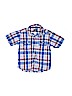 Carter's 100% Cotton Plaid Blue Short Sleeve Button-Down Shirt Size 2T - photo 1