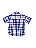 Carter's 100% Cotton Plaid Blue Short Sleeve Button-Down Shirt Size 2T - photo 2