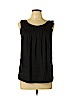 Ann Taylor LOFT Outlet 100% Polyester Black Sleeveless Blouse Size L (petite) - photo 1