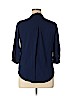 a.n.a. A New Approach 100% Rayon Blue 3/4 Sleeve Blouse Size XL (petite) - photo 2