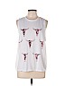 Mumu Mellow White Sleeveless T-Shirt Size M - photo 1