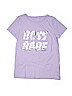 The Children's Place 100% Cotton Solid Purple Short Sleeve T-Shirt Size S (youth) - photo 1