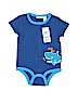 First Impressions Blue Short Sleeve Onesie Size 6-9 mo - photo 1