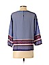 Talbots 100% Polyester Blue 3/4 Sleeve Blouse Size S (petite) - photo 2