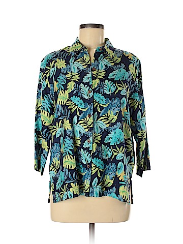 Coldwater Creek 3/4 Sleeve Silk Top (view 1)