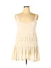 Free People 100% Viscose White Casual Dress Size L - photo 1