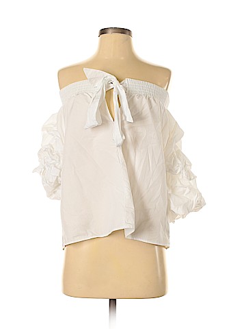 Zara Basic 3/4 Sleeve Blouse (view 1)